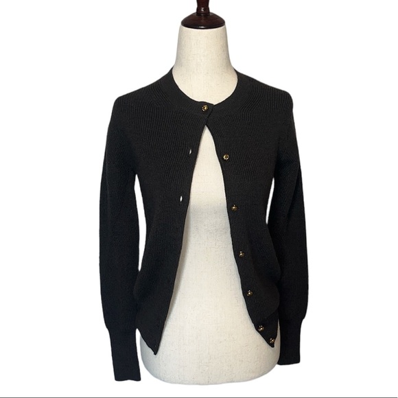 Trina Turk Brown Merino Wool Cardigan - Picture 4 of 6